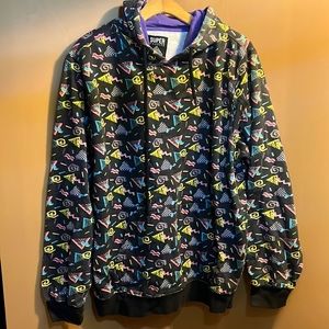 Funky Print Hoodie (L)